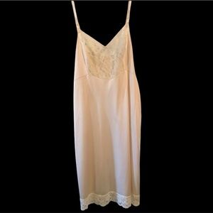 Vintage JC Penney Cream Off White Nightgown Slip Size 36